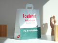 ایسلند از مواد الیاف چوب پاپتیک در کیسه حمل قابل استفاده مجدد استفاده می کند